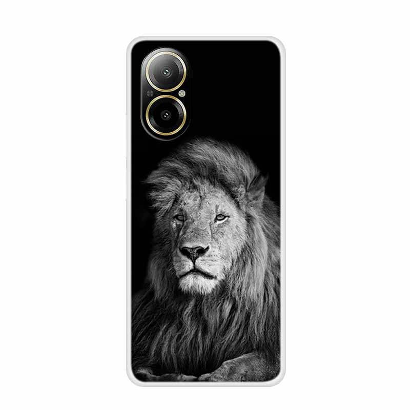 Мягкий чехол для Realme C67 с рисунком животных, роскошная силиконовая крышка для телефона Realme C 67, защитный прозрачный корпус, прозрачные чехлы