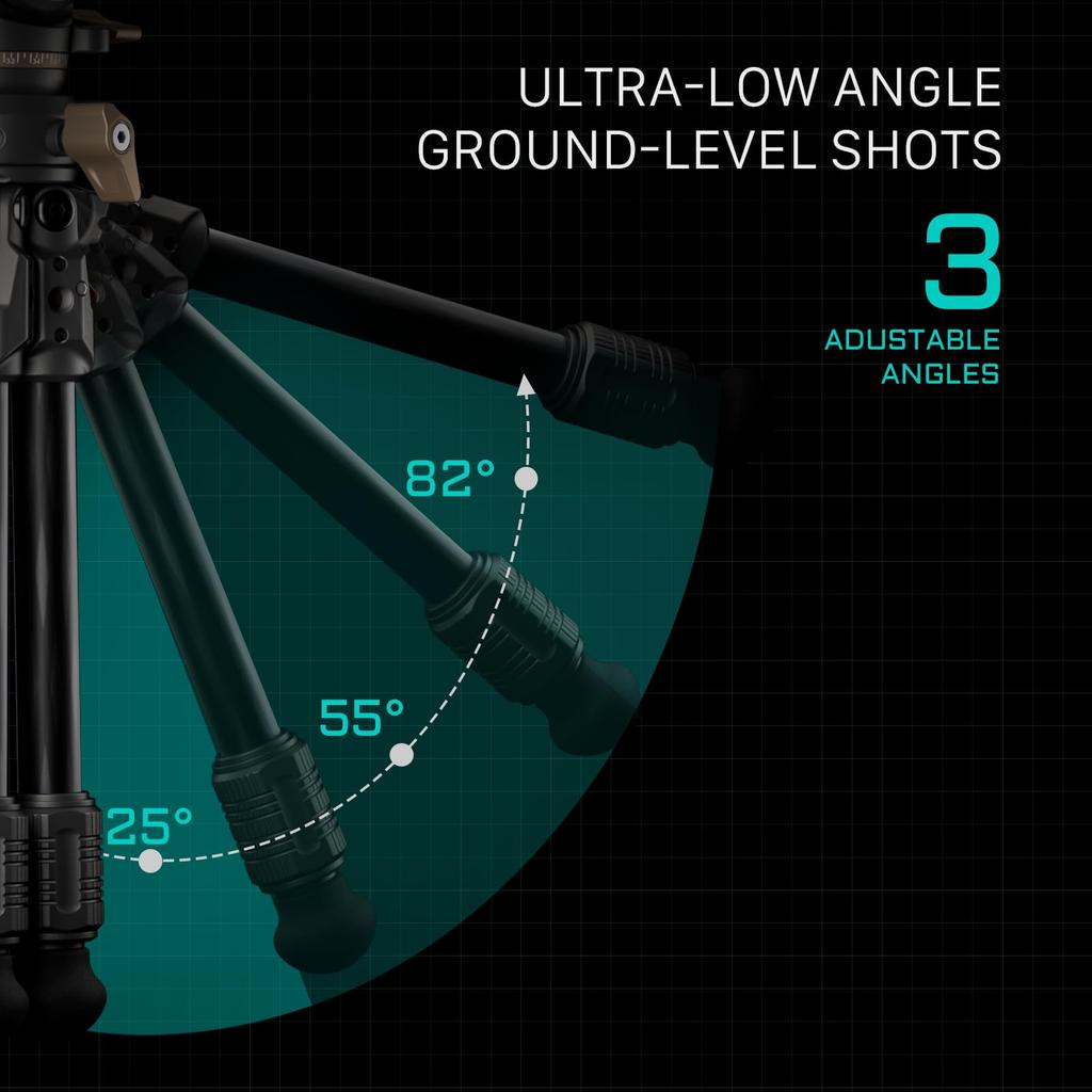 TILTA Настольная видеоголовка с жидкостным охлаждением, 1 ярус, штатив из углеродного волокна, цвет «серый космос» (3 кг) TT-VT03-FB-SG