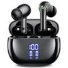 Earphones Bluetooth Wireless Earphones New Year HUIFU Bluetooth Earphones Bluetooth LED Display Bluetooth Earphones Long Playback Automatic Pairing