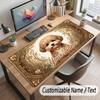 Decorative Artwork Theme Customized Mouse Pad Personalized Print Name Text Desk Mat For Home Office Table Decor