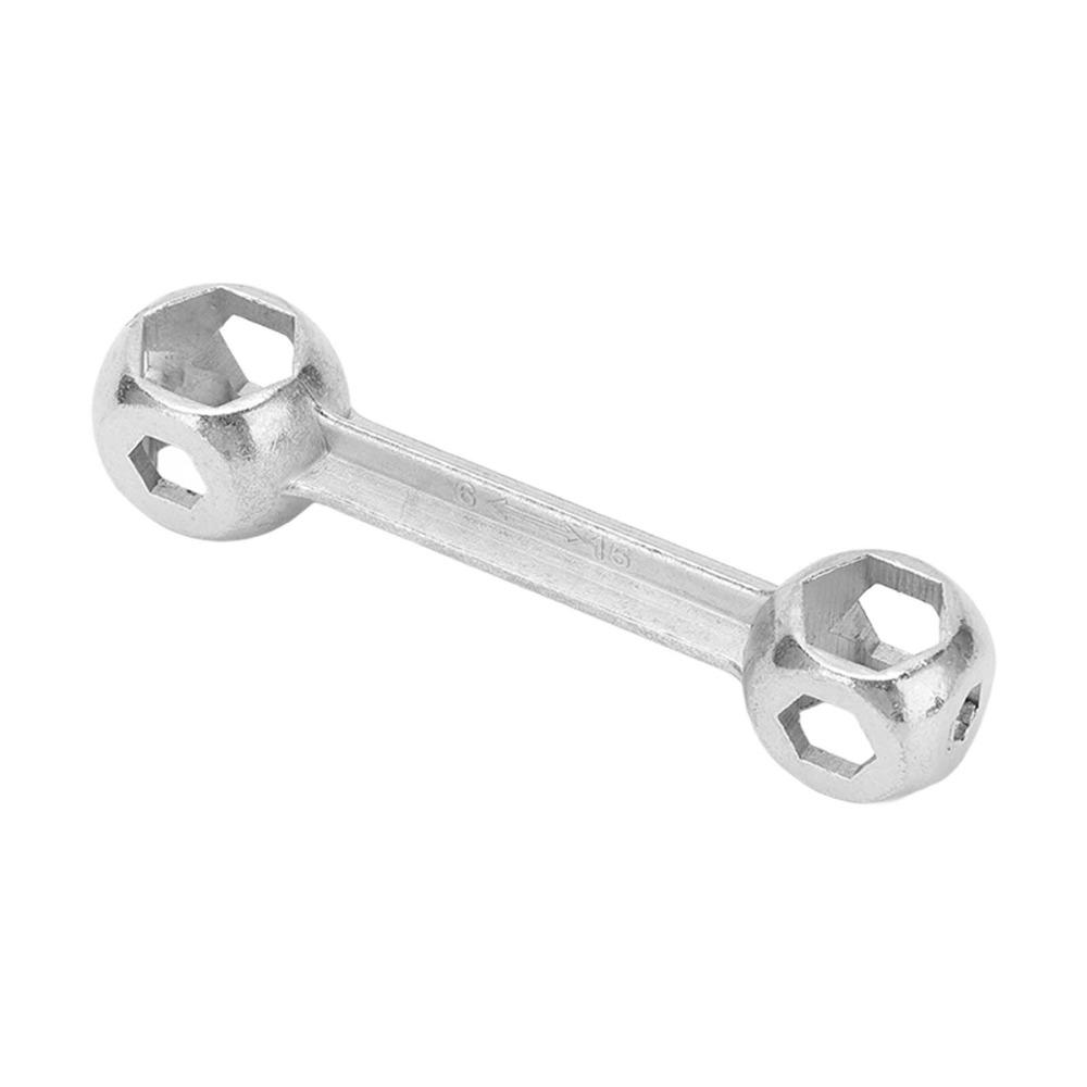 2PCS 6-15mm Hexagonal Bike Wrench 10 in 1 Cycle Spanner Portable Hex Bone Wrench Bike Repairing