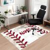 Custom Name Baseball Printed Carpet, for Office Chair Living Room Bedroom Kitchen Room Decor Gifts.
