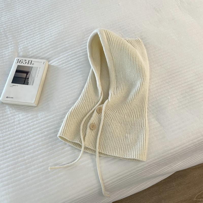 Шапка-балаклава женская зимняя теплая шапка шарф интегрированная трикотажная защита ушей шерстяная шапка вязаная шапка