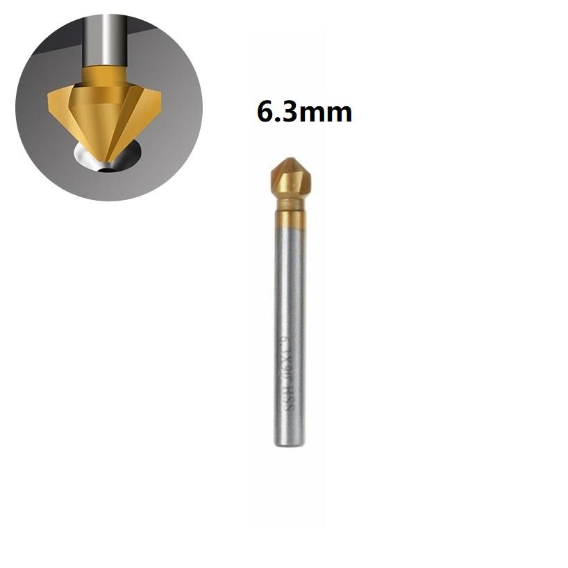 Chamfer Cutter Countersunk Drill 1 Pcs 3 Flute 6.3/8.3/10.4/12.4/16.5/20.5mm