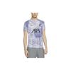Liverpool F.C. Away Alphabet Print Crew Neck Sports T-Shirt Men Tops Purple DN2920-532