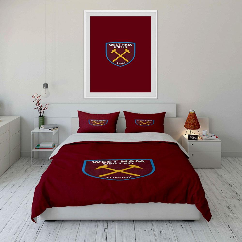 Crossed hammers, "West Ham." Bedding sets Duvet cover sets Duvet covers Pillowcases(1*Duvet Cover 2*Pillowcases without duvet insert)