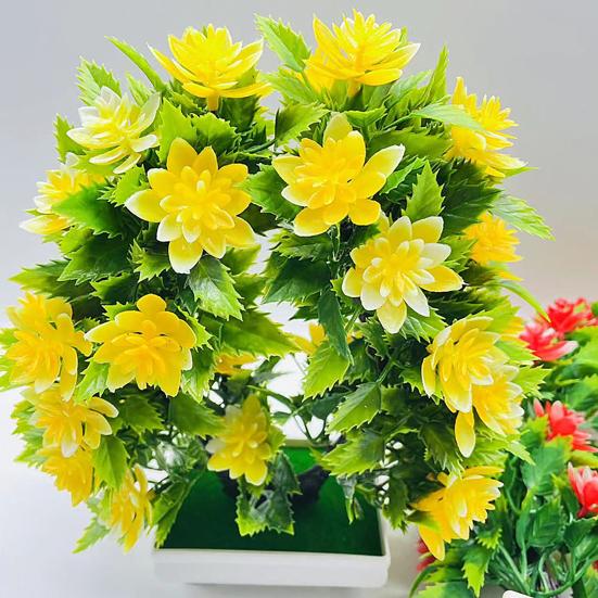 Красивый искусственный бонсай, яркий, 5 цветов, устойчивый к ультрафиолетовому излучению