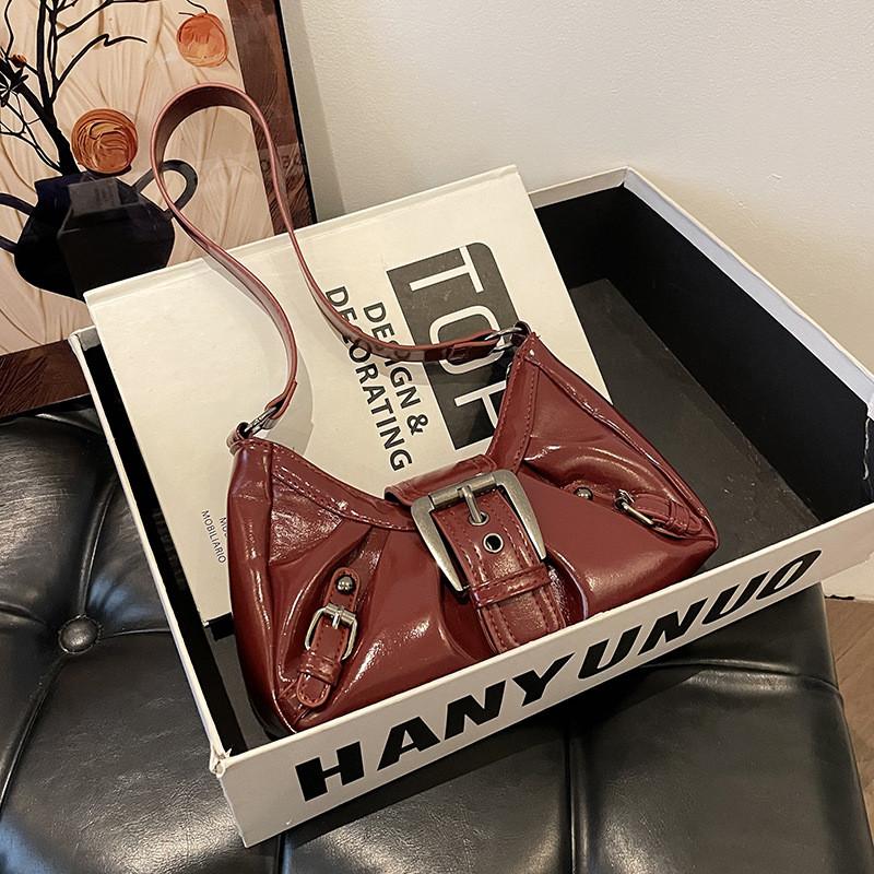 Винтажная сумка через плечо из ПУ в уличном стиле с магнитной застежкой для повседневного использования