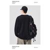 Men Faux Layered Fleece Sweatshirt Loose Long Sleeve Casual Autumn Winter Youth