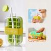 Summer Ice Cube Tray With Straw 2 In1 Ice Tray And Water Bottle For Ice Maker No Touch Silicone Ice Cube Portable Kettle