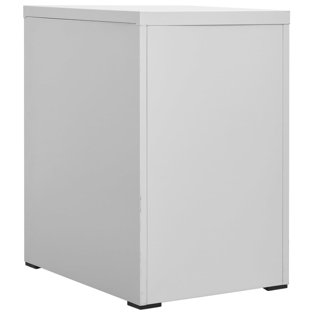 Filing Cabinet Light Grey 46 x 62 x 72.5 cm Steel