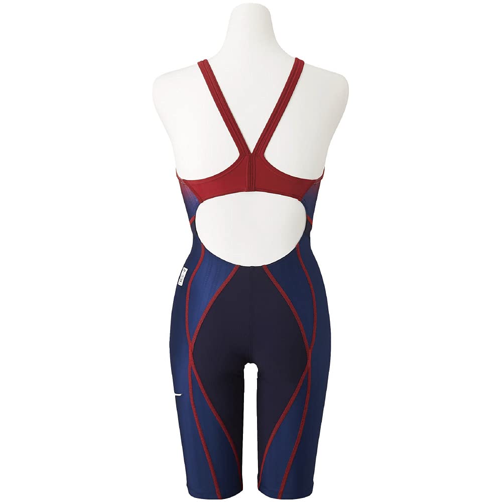 Mizuno FX SONIC Prism Полукостюм Темно-синий x Размер для соревновательного плавания и гонок Девочки N2MG1431, Красный, 130,