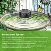 Solar Water Wiggler for Bird Bath Round Shaped 5V 0.5W Solar Powered Water Agitator Bubbler for