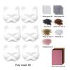 DIY Therian Masque Kit Cat Fox Animal Face Cushion with Fur Halloween Role-Playing Prop for Masquerade Carnival Cosplay Party Supplies