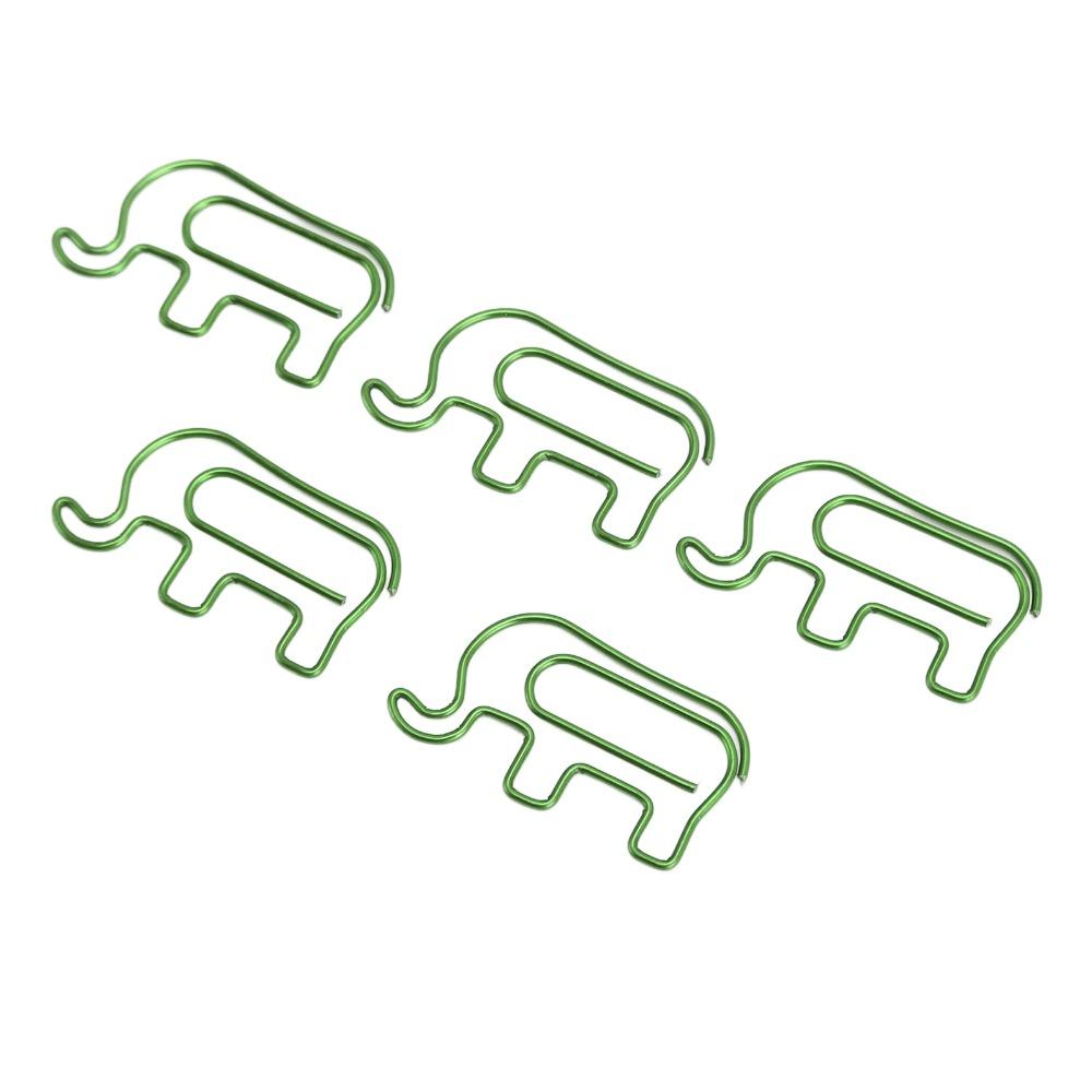 100PCS with Storage Box Paper Clip Purple / Green / Silver Metal Paper Clip Photo Bookmarking