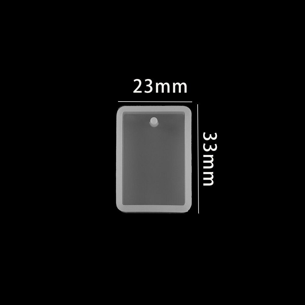 5Pcs Pendant Resin Epoxy Molds Mixed Size Casting Silicone UV Resin Molds For DIY Jewelry Making Findings Supplies Accessories