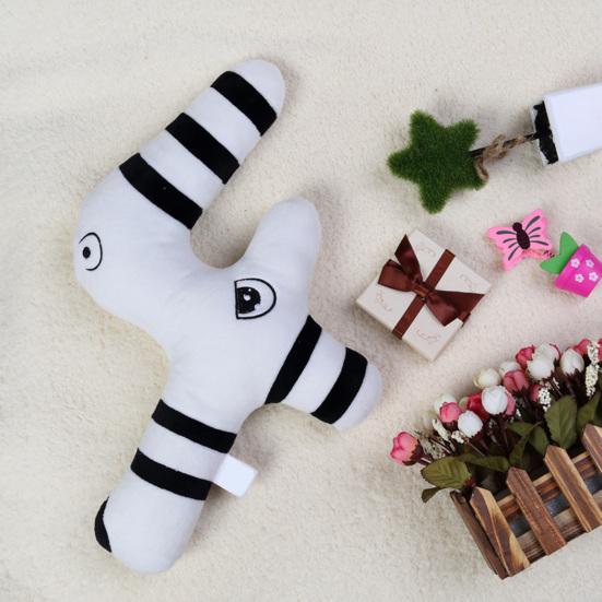 Digital Animal Doll 0-9 Cartoon Numbers Lovely Giraffe Seahorse Crocodile Plushies