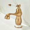 Antique Basin Faucet Gold Torneiras Bathroom Faucet Sink Faucet Single Handle Hole Faucet Basin Taps Hot Cold Mixer Tap Crane