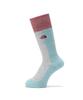 The North Face Crew Meld Size XS Trekkers' Socks, Gray/Point Red,