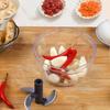 Ручная чеснокочистка Yousheng, измельчитель продуктов с острыми лезвиями из нержавеющей стали 420, для лука, овощей, фруктов, орехов, трав, чеснока