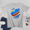 Unisex Unisex Congolese DRC Democratic Republic of Congo Flag Tshirt Tees T Shirts WoUnisex Boys 100 Cotton TShirt