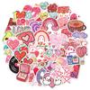Holographic Love Stickers Self Adhesive Waterproof for Laptop Phone Case Journaling Valentine Gift Wedding Favor Wholesale