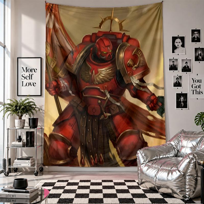 Настенный гобеленWarhammer 40K Арт Подвесная ткань Декоративное фоновое покрытие для украшения комнаты