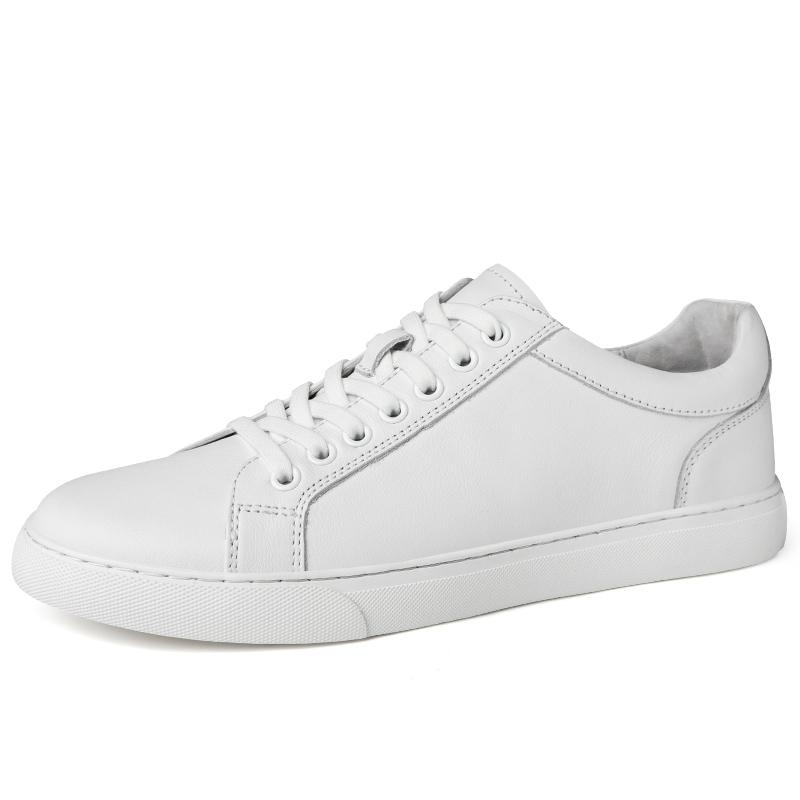 Fashion Genuine Leather Mens Casual Shoes Lightweight Man Skateboard Shoes Luxury Brand Sneakers Travel Tenis Masculino Vulcanize Shoes