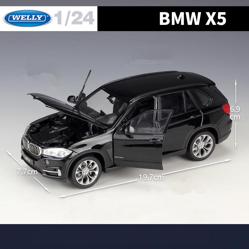 Welly 1/24 BMW X5 Внедорожник Сплав Модель автомобиля Литые Металлические Игрушечные Транспортные Средства Модель Автомобиля Высокая Симуляция Коллекция Детский Подарок Украшение