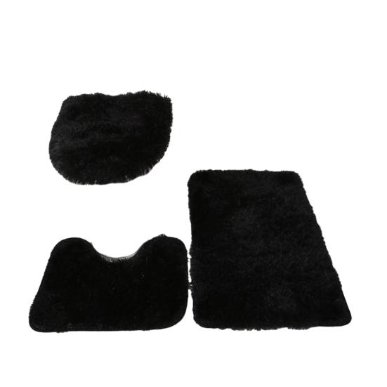 1 комплект коврика для унитаза. Очень мягкий U-образный нескользящий впитывающий коврик для пола.