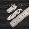 Новый Мини Складной Стальной Нож для Улицы Портативный Открывалка для Бутылок Острый Режущий Инструмент Высокая Твердость Туристический Инструмент для Выживания D2 Подвеска