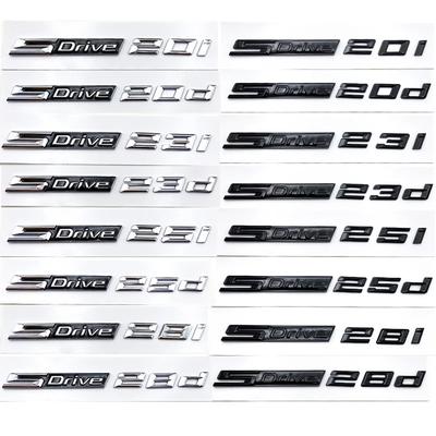 3D SDrive 20i 23i 25i 28i 20d 23d 25d 28d Автомобильный Значок на Крыло Наклейка на Багажник Для M X1 X3 X4 X5 X6 X7 GT Логотип Аксессуары