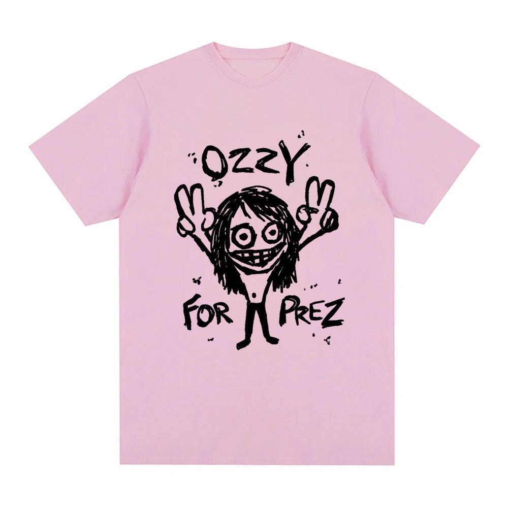 Ozzy Osbourne Tshirt Graphic Printing Teeshirt Short Sleeve Fashion Hip Hop 100Cotton Tshirt Women Clothes High Quality
