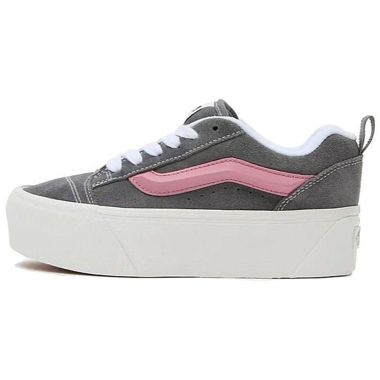 Vans Knu Stack Износостойкие Низкие Кеды для Скейтборда Унисекс Серые VN000CP6GRY