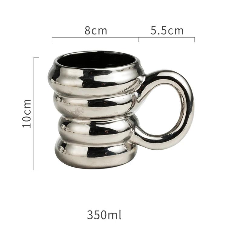 Fashionable Cute Ceramic Mouthwash Cups Light Luxury Creative Bathroom Storage Mouthwash Cup Home  High End Exquisite Mugs