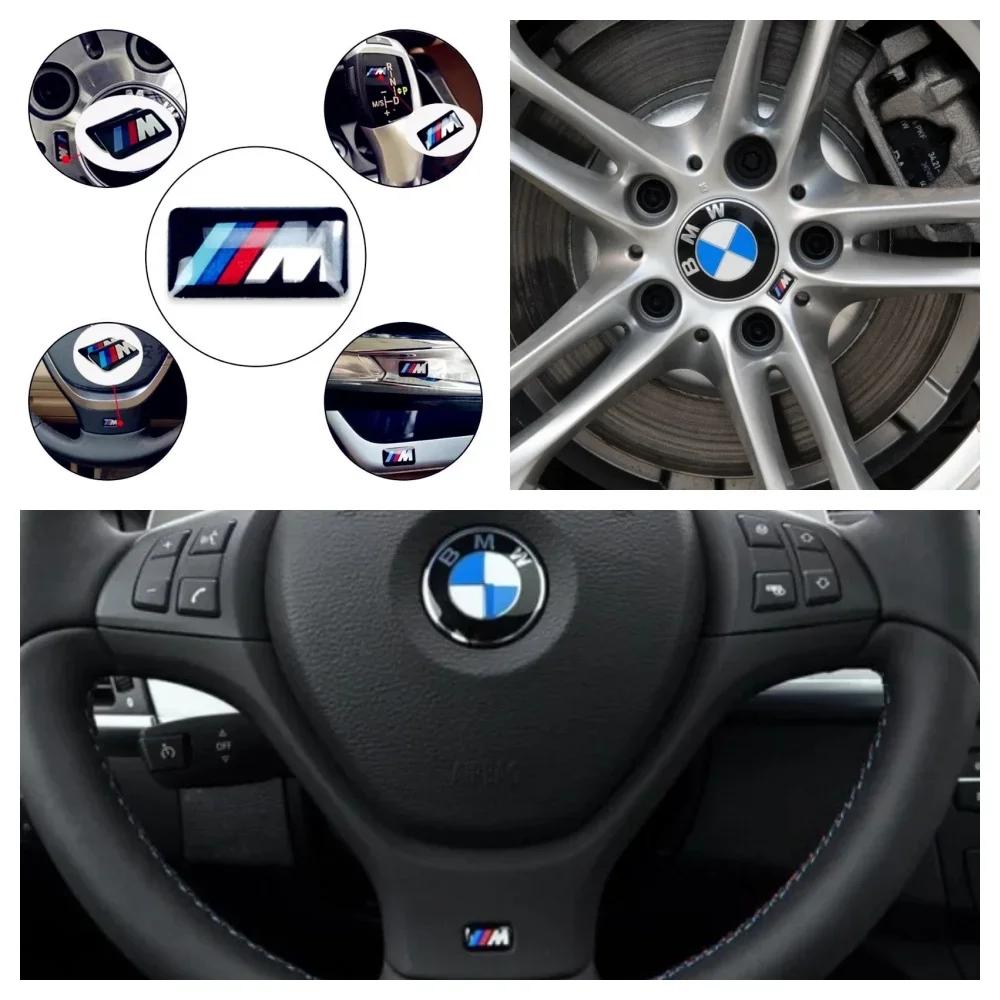 Для BMW Горячие 2025 Для Всех BMW E46 E39 E38 E90 E60 E36 F30 F20 X1 X3 X5 M Логотип Автомобильный Руль Колпачки Ступицы Центральная Накладка Значок Sti