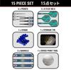 Target Japan KAZE SERIES CEROS 90% Вольфрамовый набор дротиков с мягким наконечником 19 г, оперения и стержни K-Flex № 6, 2BA, черные наконечники Pixel - DLC Синее покрытие (03)