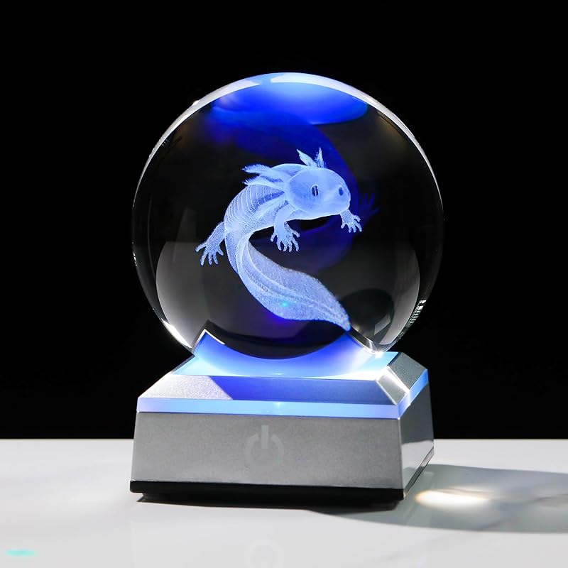 Орналрист 3,15 дюйма(около 8,0 см)Хрустальный шар с резьбой, 3D коллекция статуй кота и бабочки, офсетный пояс для веса бумаги, светодиодная основа, стеклянный шар для любителей кошек