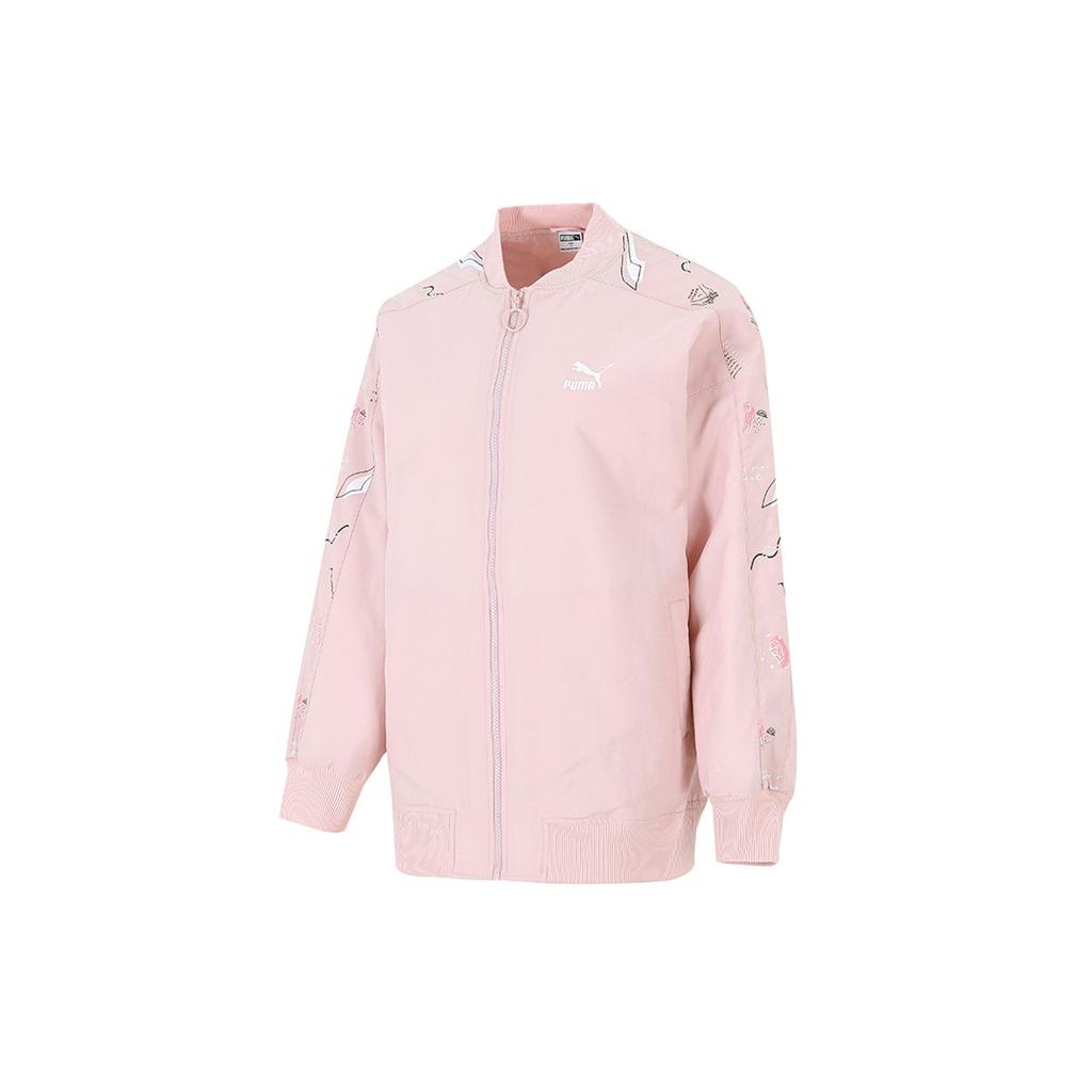 Puma Graphic Creative Pattern Woven Jacket Women Jacket Pink 534420-36