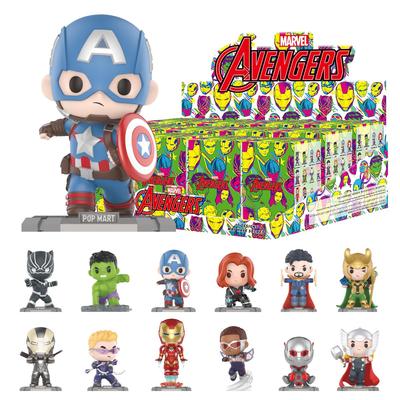 POP MART MARVEL Серия Мстители [1 шт.] Pop Mart Гашапон Фигурка-сюрприз Пластиковая модель Премиальная игрушка ПВХ Мягкий винил Оригинальный персонаж Подарок на день рождения