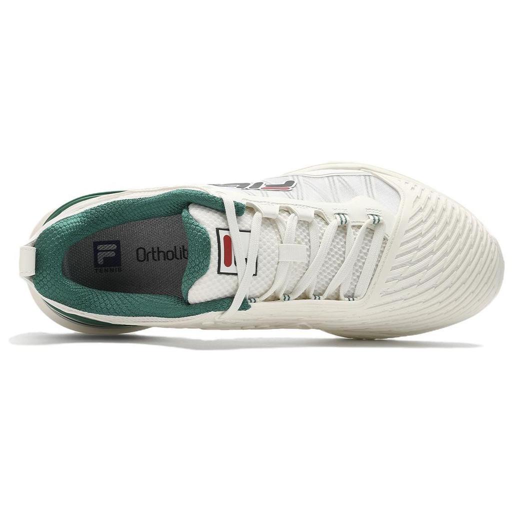 Fila SPEED SERVE Текстиль, Искусственная кожа Дышащее Покрытие Поддержка Низкий верх Теннисные кроссовки Мужские Белый Зеленый A12M411501FSW