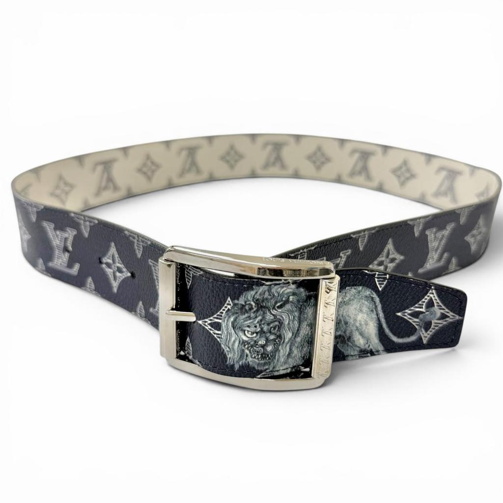 Excellent LOUIS VUITTON belt Saint Tulle Riverso Chapman Brothers Used