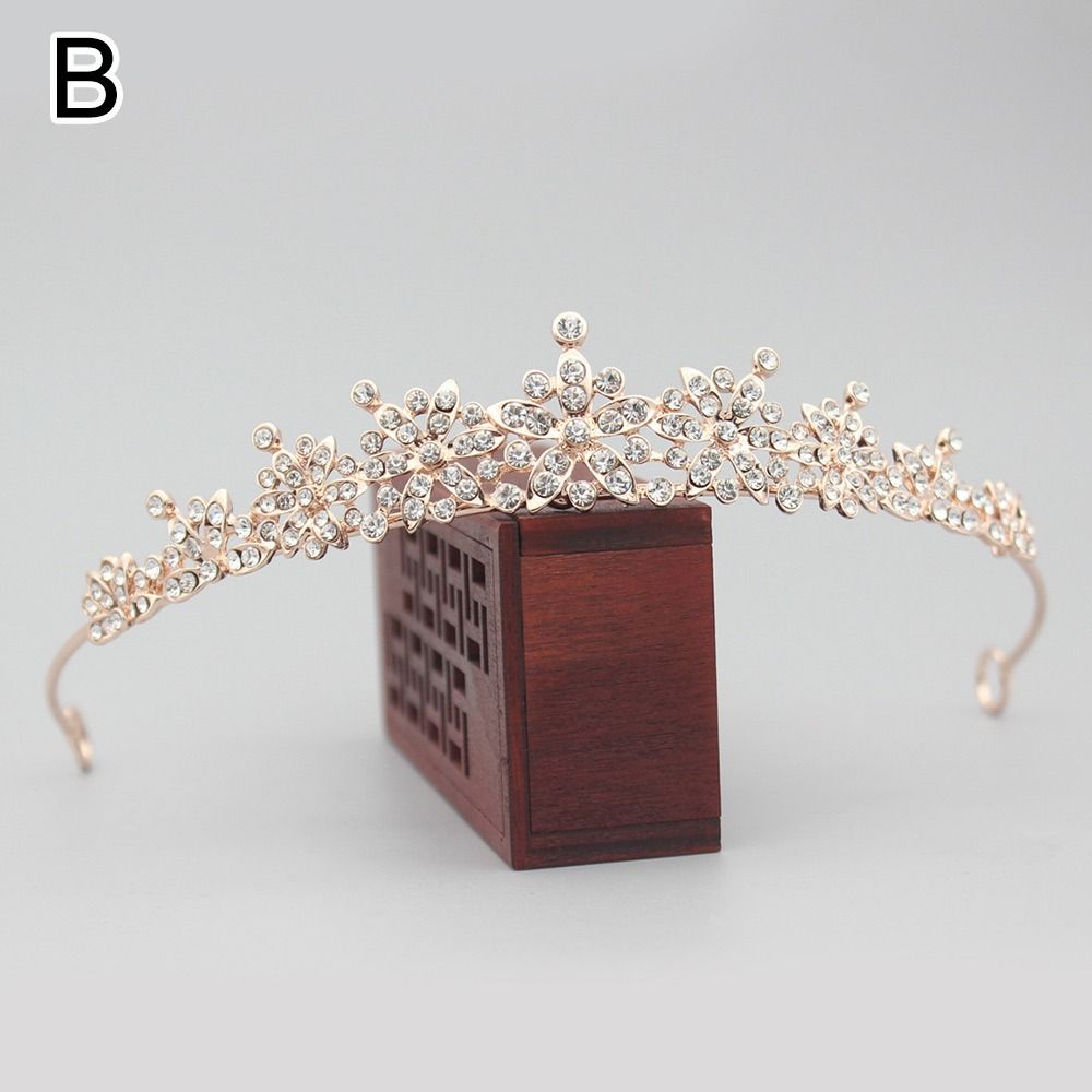Свадебные аксессуары для волос Красивые украшения для волос Кристалл Головной убор Корона Стразы Обруч для волос