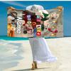 Personalized customized proof beach towel with Wallace and Gromit pattern - soft, absorbent,quick-drying,perfect swimming,camping&bathing