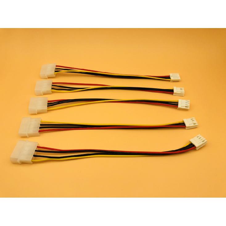 5PCS 4Pin Molex IDE Male to Female 4P ATA Power Supply Cable Floppy Drive Adapter Connector for HDD PSU ETH EOS BTC Miner Mining