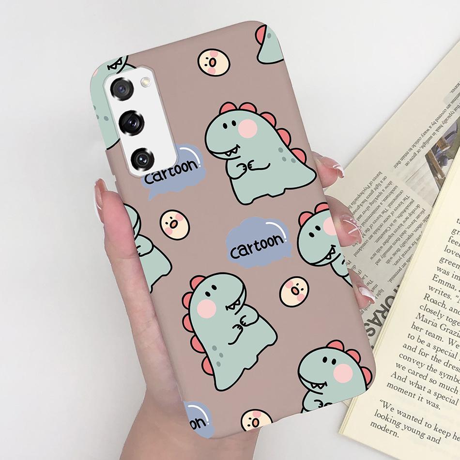 Case for Fundas Samsung Galaxy S20 FE S 20 FE S20FE Case Samsung S20 FE Phone Silicone Flower Cute Soft Back Cover Cases Bumper