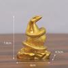 2025 Новый год Золотая статуэтка Змеи и Льва Фэн-шуй Монета Деньги Богатство Удача Праздник Весны Домашнее украшение Маленький орнамент