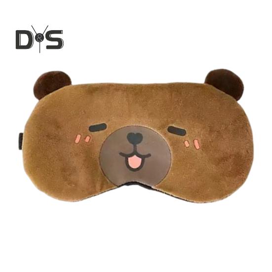 Капибара светонепроницаемый чехол для глаз с эластичной лентой плюшевый мультяшный зверь компресс на глаза для мужчин и женщин путешествия сон затемняющий чехол для глаз