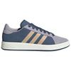adidas Grand Court Base 00-х Удобные Универсальные Прочные Низкие Кроссовки Унисекс Кроссовки Серые Синие KK1405