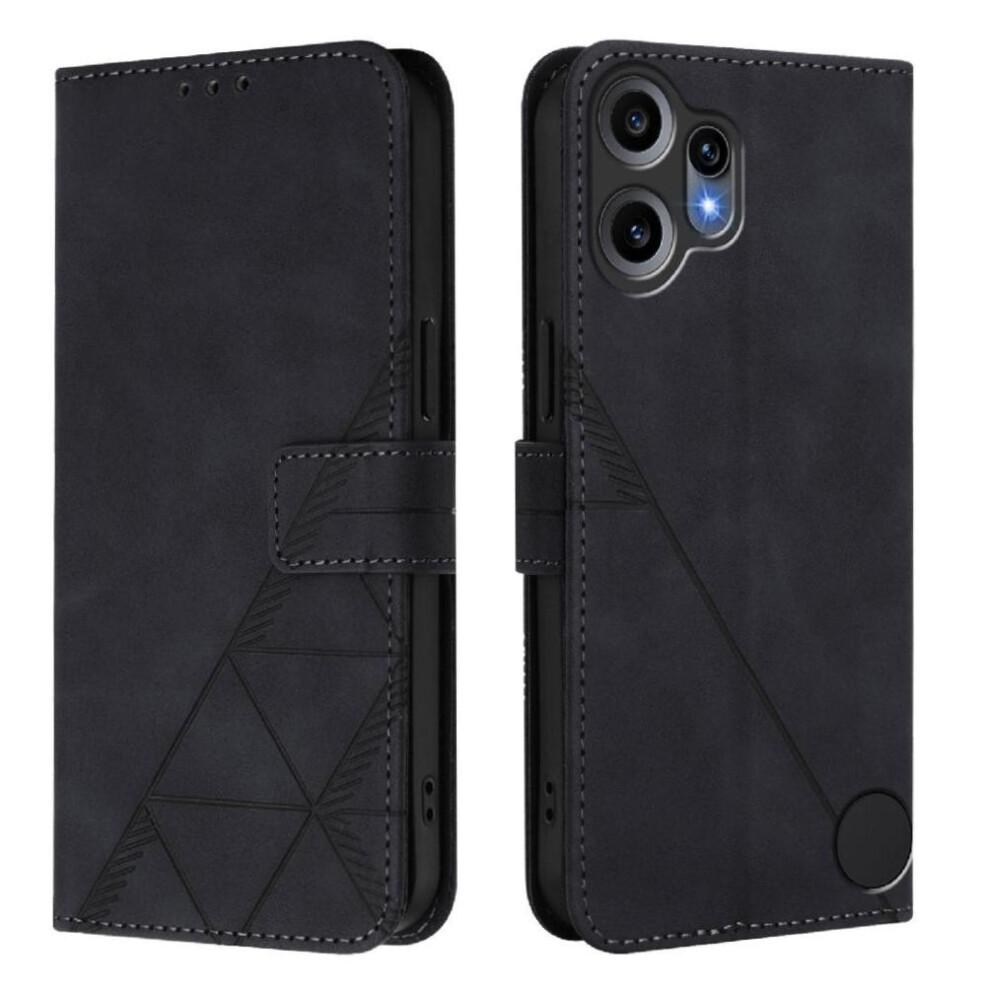(Black) Case for Nothing Cmf Phone 2 Pro Pu Leather Credit Card Holder Wallet Cover Flip Folio Book Protective